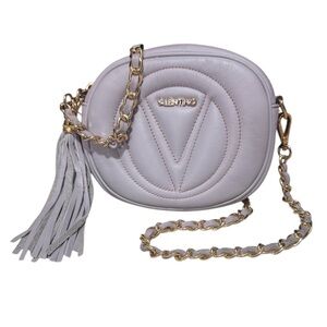 NWOT Valentino by Mario Light Lavender Purple Leather Nina Crossbody Bag
